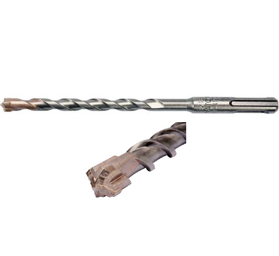 Свердло по залізобетону YATO : SDS+ Premium, "Х"-тип, Ø= 8 х 160 мм, 4 різальні пруги / Код товару: YT-41938